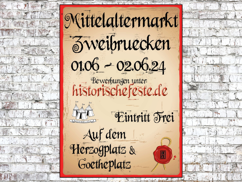 Mittelaltermarkt Zweibrücken (RP) 2024