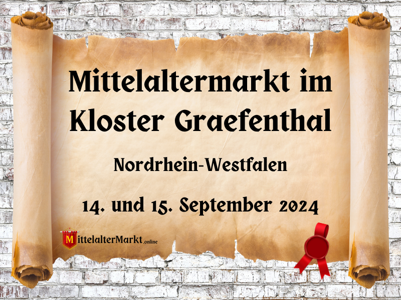 Mittelaltermarkt im Kloster Graefenthal in Goch (NW) 2024