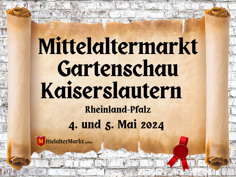 Mittelaltermarkt in der Gartenschau Kaiserslautern (RP) 2024