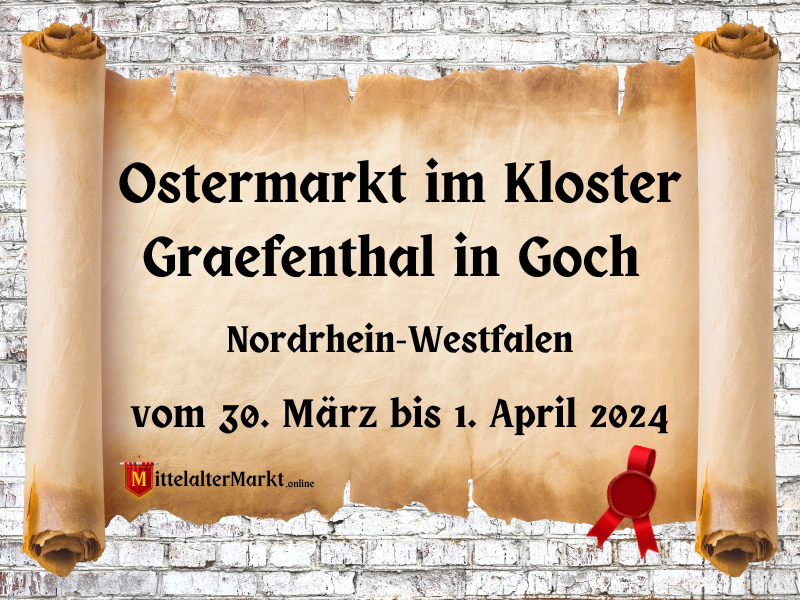Ostermarkt im Kloster Graefenthal in Goch (NW) 2024