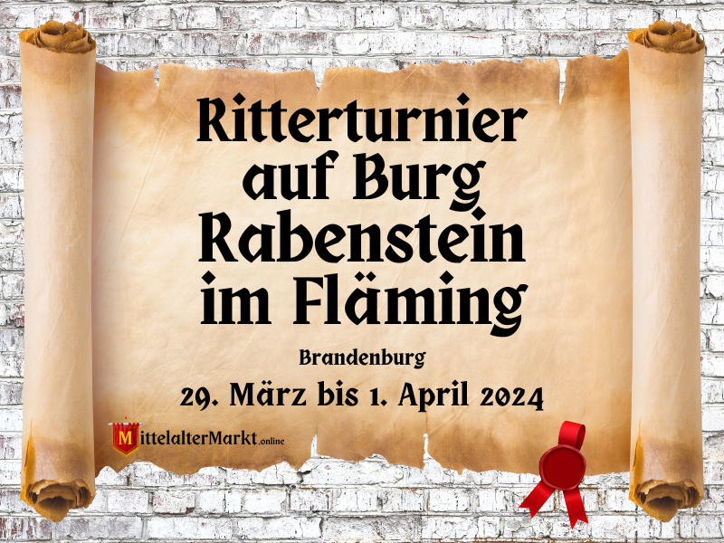 28. Ritterturnier auf Burg Rabenstein im Fläming (BB) 2024