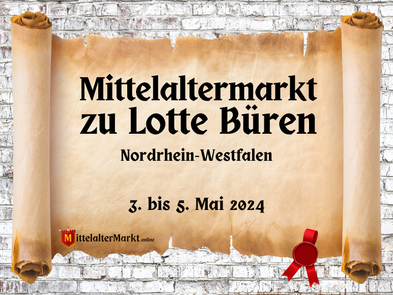 Mittelaltermarkt zu Lotte Büren (NW) 2024