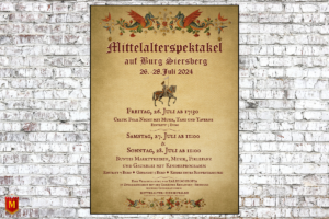 Mittelalterspektakel auf Burg Siersberg 2024