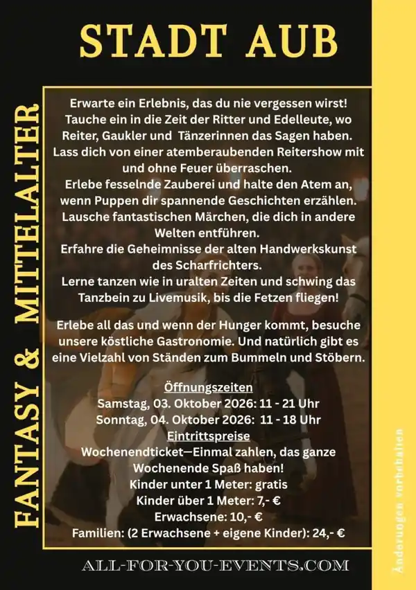 Fantasy- & Rittertage Aub 2026