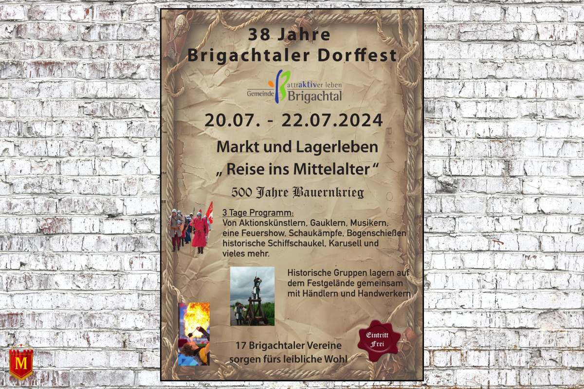 38 Jahre Brigachtaler Dorffest - Markt und Lagerleben