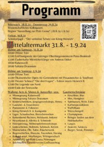 Spectaculum Pfalz Grona zu Göttingen 2024