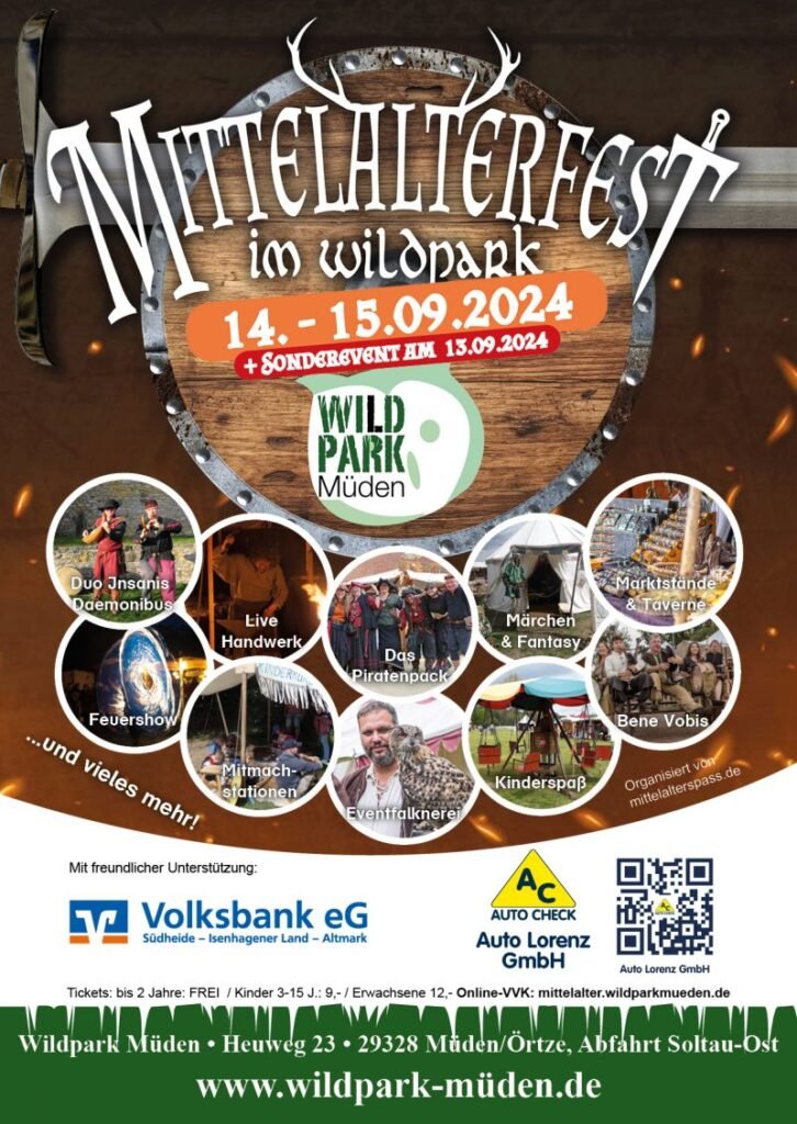 Mittelalterfest im Wildpark Müden 2024