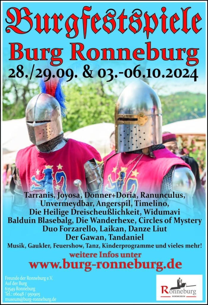 Burgfestspiele auf der Ronneburg | 28. - 29. September 2024