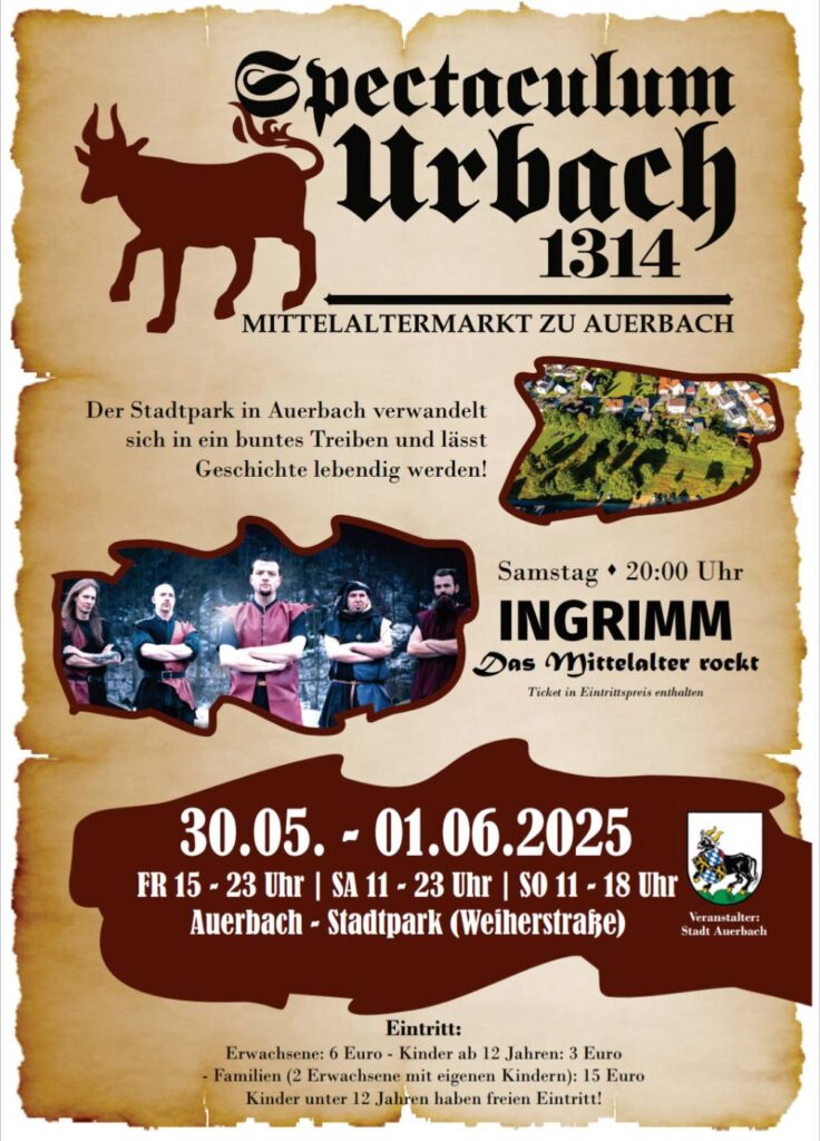 Spectaculum Urbach 1314 - Mittelaltermarkt zu Auerbach 2025