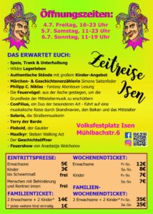 Mittelaltermarkt Zeitreise Isen 2025