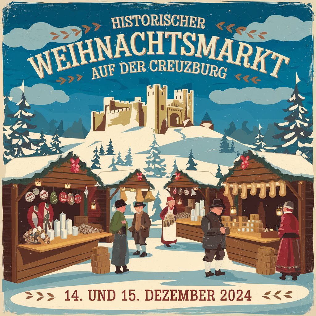 Historischer Weihnachtsmarkt auf der Creuzburg 2024