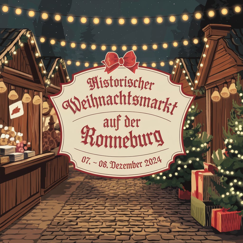 Historischer Weihnachtsmarkt auf der Ronneburg | 07. - 08. Dezember 2024