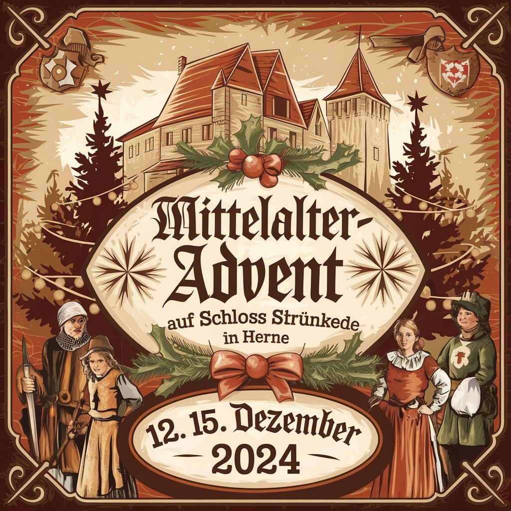 Mittelalter - Advent auf Schloss Strünkede in Herne | 12.- 15. Dezember 2024