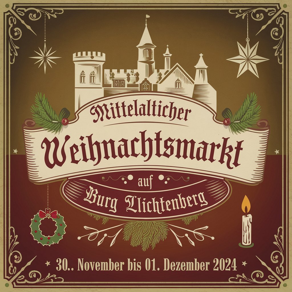 Mittelalterlicher Weihnachtsmarkt auf Burg Lichtenberg 2024