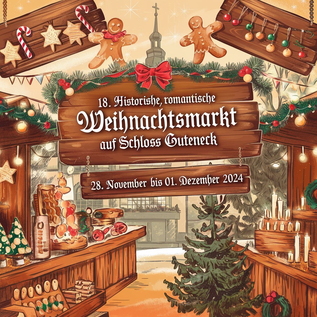 18. historische, romantische Weihnachtsmarkt auf Schloss Guteneck | 28. Nov - 01 Dez. 2024