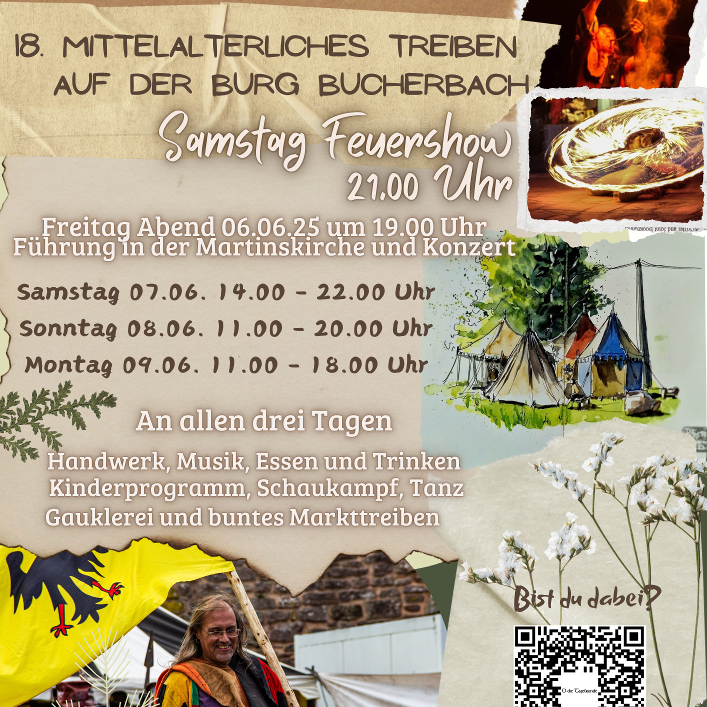 18. Mittelalterliche Treiben auf Burg Bucherbach