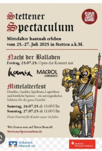 7. Stettener Spectaculum: Mittelalter hautnah erleben