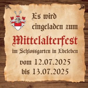 3. Mittelalterfest in Ebeleben 2025