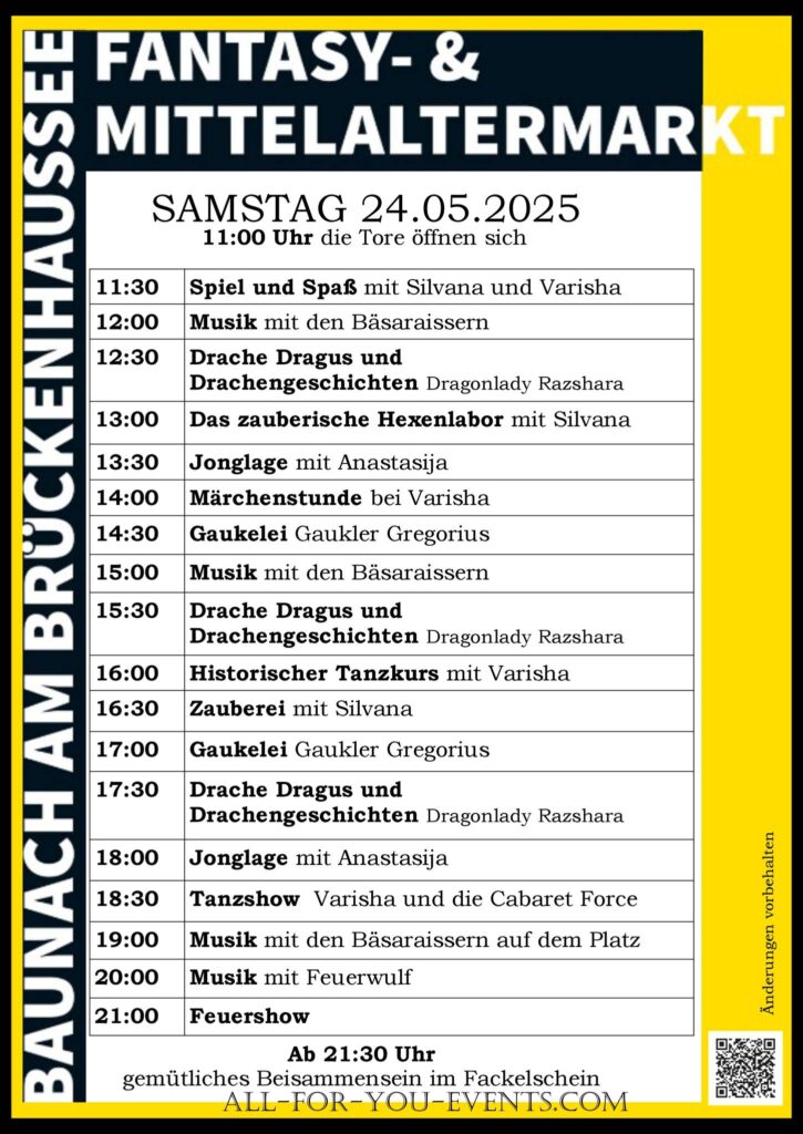 Mittelalter & Fantasy Markt in Baunach 2025