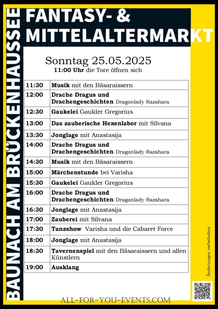 Mittelalter & Fantasy Markt in Baunach 2025