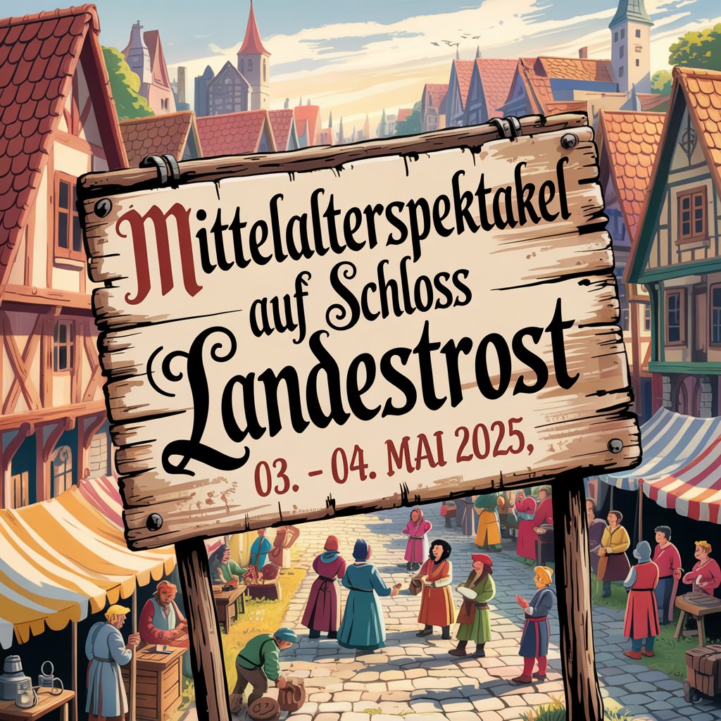 16. Mittelalterspektakel auf Schloss Landestrost 2025