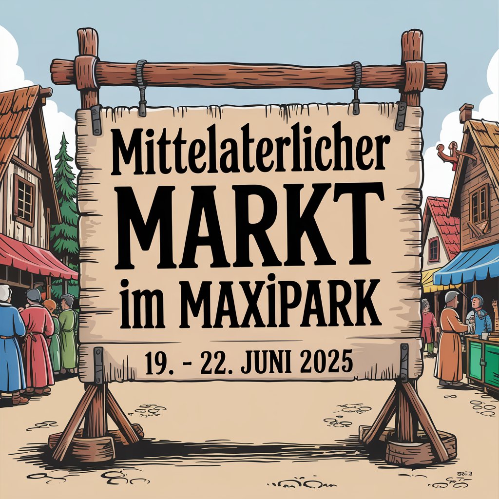 Mittelaterlicher Markt im Maxipark 2025
