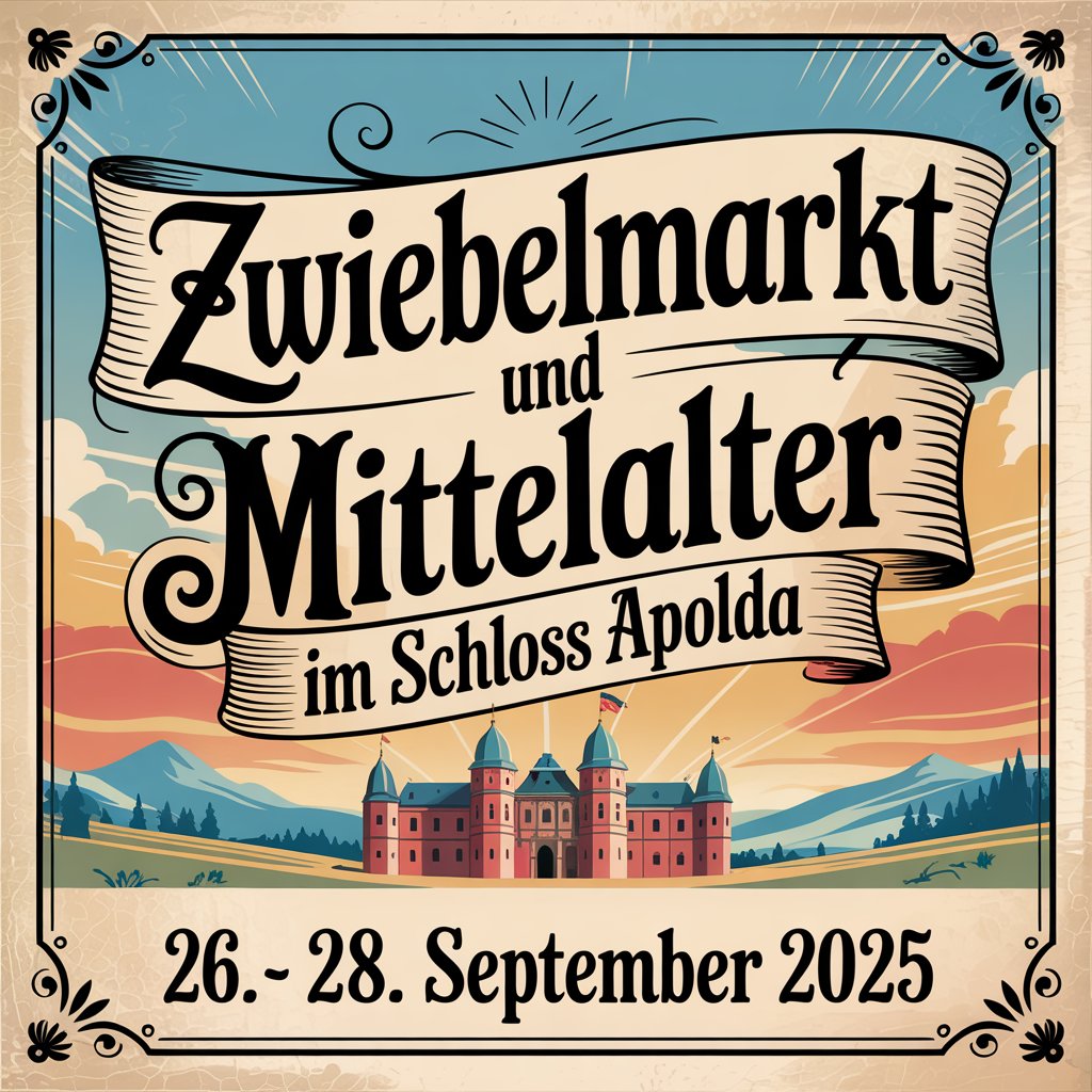 Zwiebelmarkt und Mittelalter im Schloss Apolda 2025