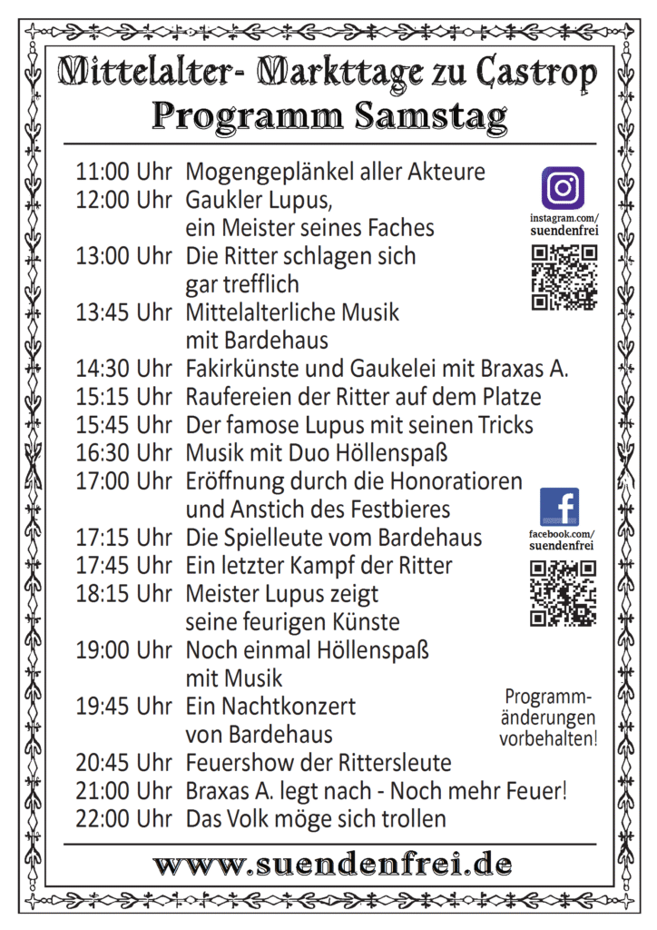 Mittelaltermarkt der Villa Castorpe 2025