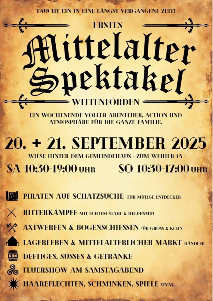 Mittelalter-Spektakel Wittenförden 2025