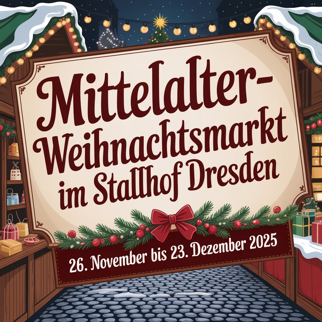 Mittelalter- Weihnachtsmarkt im Stallhof Dresden 2025