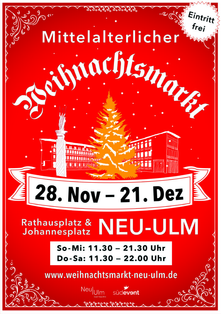 Mittelalterlicher Weihnachtsmarkt zu Neu-Ulm 2025