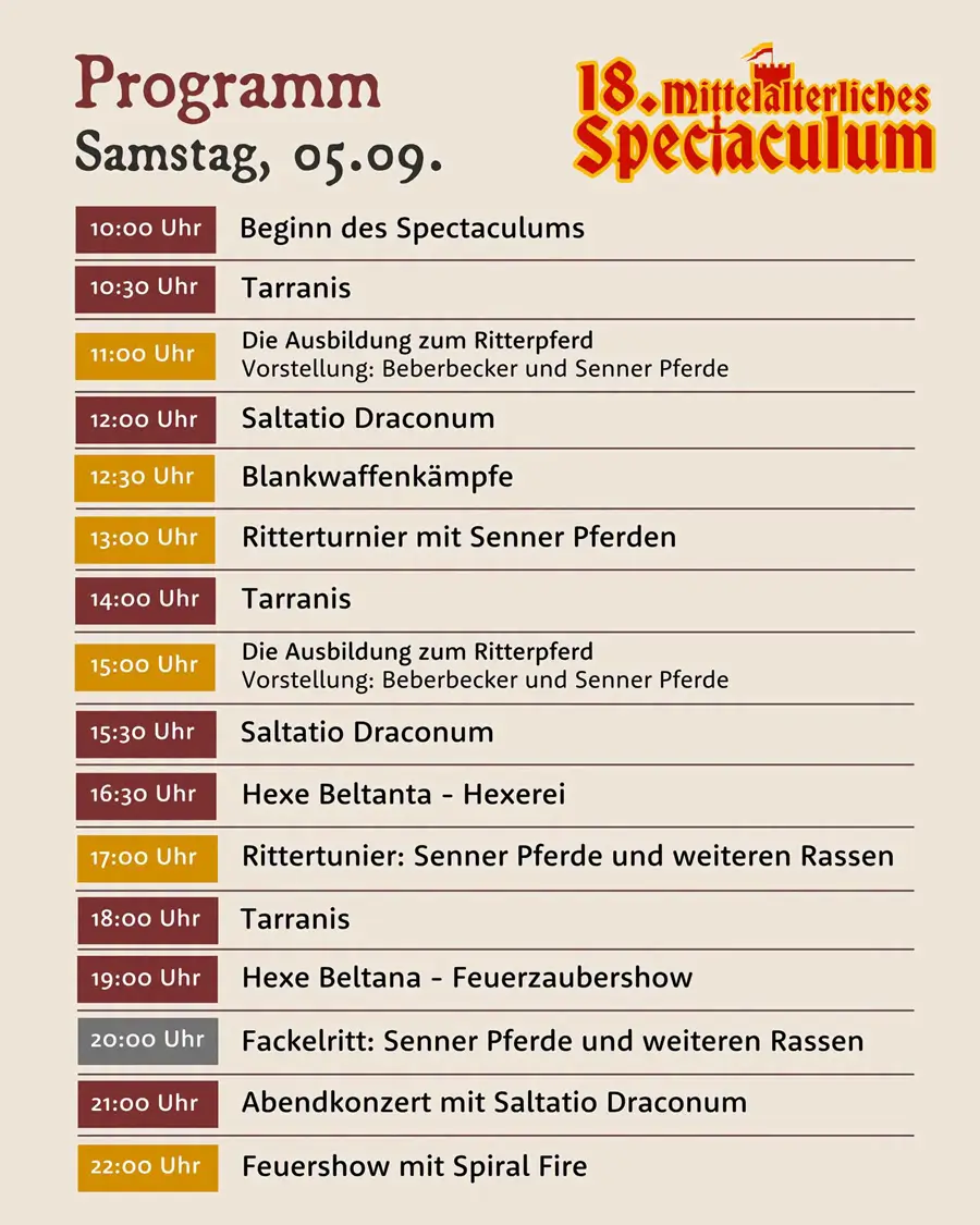 18. Mittelalterliches Spectaculum im Tierpark Sababurg (HE) 2026