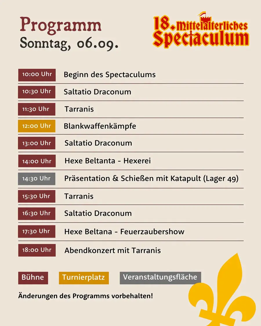 18. Mittelalterliches Spectaculum im Tierpark Sababurg (HE) 2026