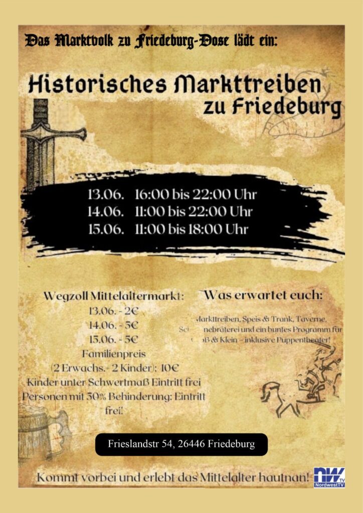 Historisches Markttreiben zu Friedeburg-Dose 2025