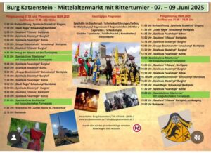 Mittelaltermarkt mit Ritterturnier auf der Burg Katzenstein 2025