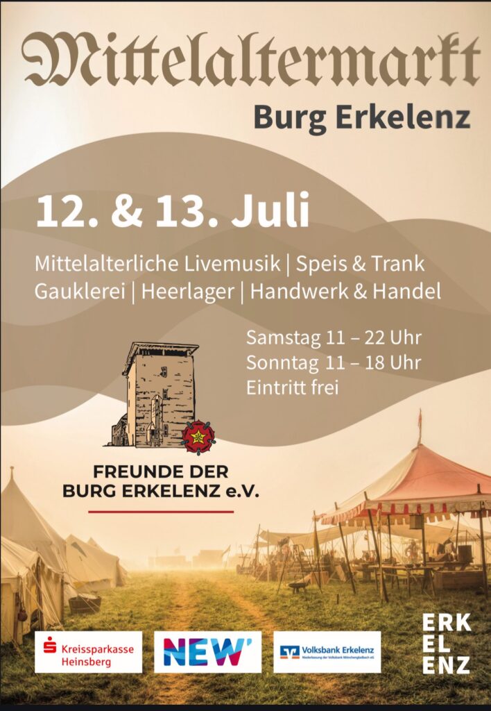 Mittelaltermarkt Burg Erkelenz 2025