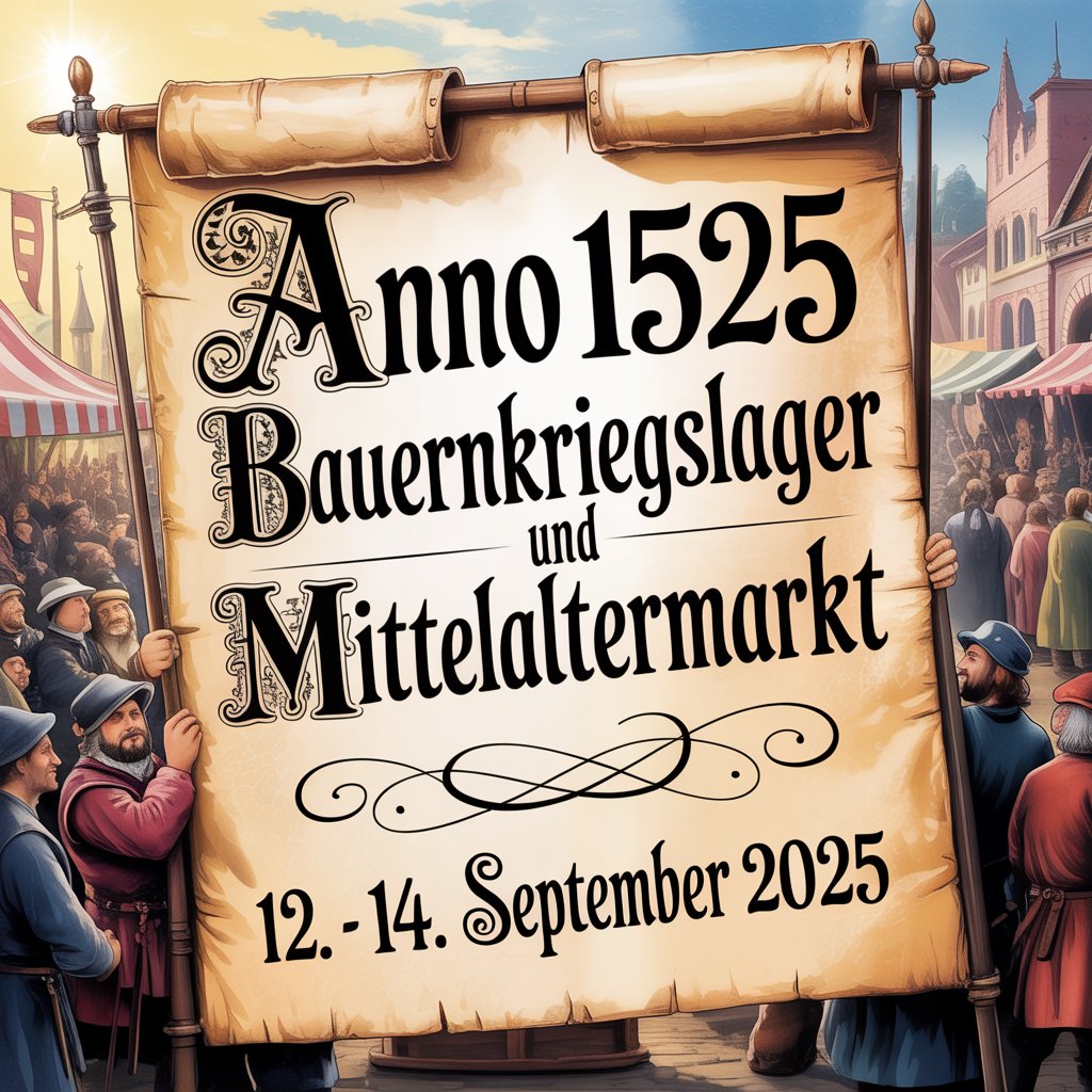 Anno 1525 – Bauernkriegslager und Mittelaltermarkt 2025
