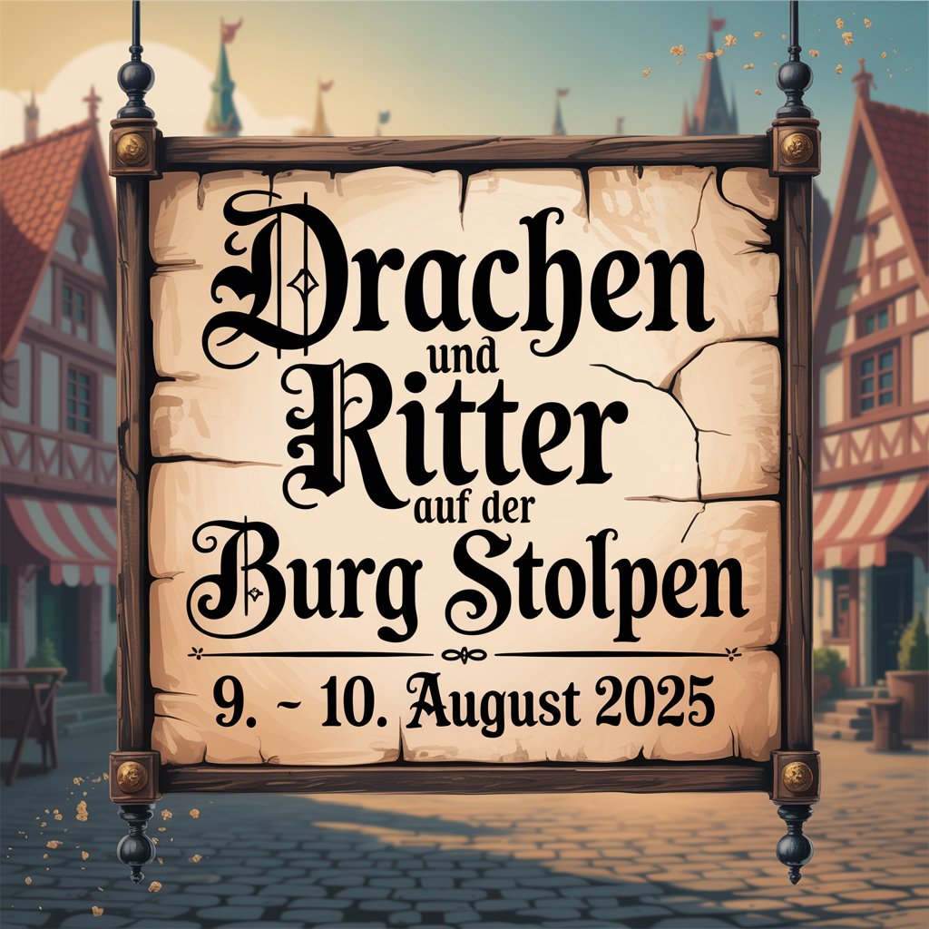 Drachen und Ritter auf der Burg Stolpen 2025