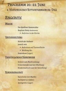 2. Historisches Ritterturnier zu Hill
