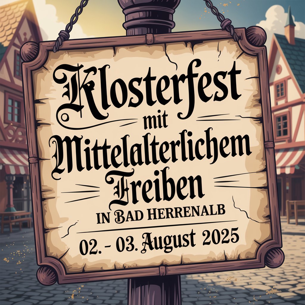 Klosterfest mit mittelalterlichem Treiben in Bad Herrenalb 2025