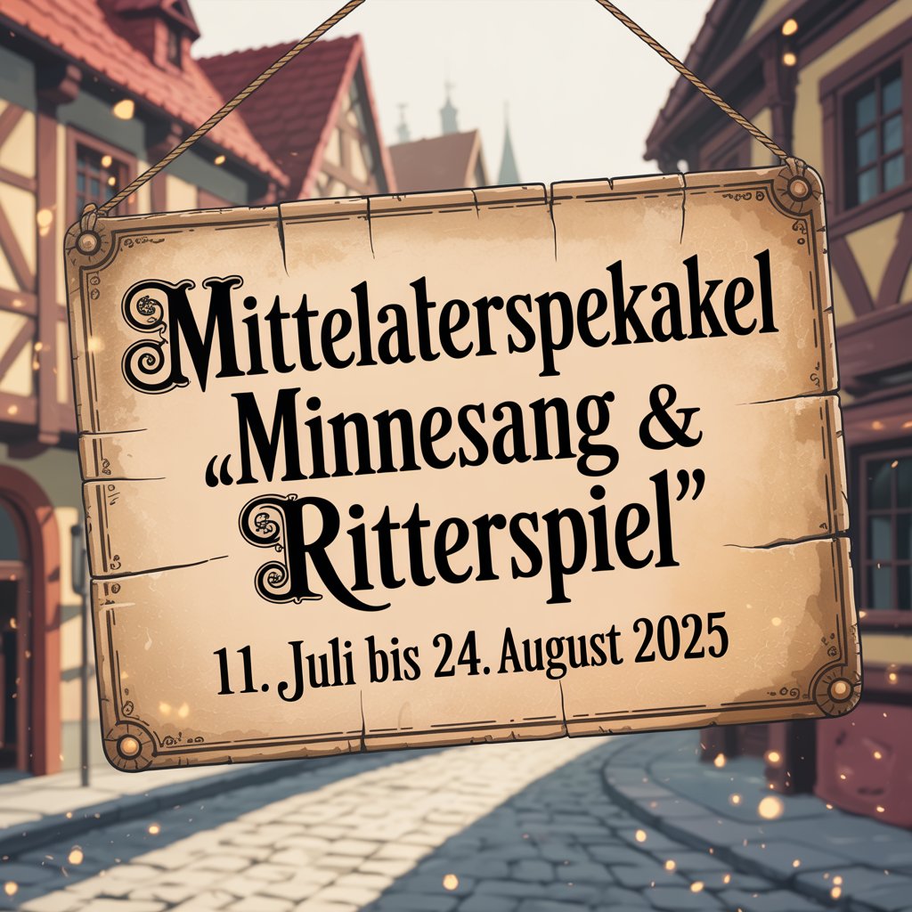 Mittelalterspektakel "Minnesang & Ritterspiel" 2025
