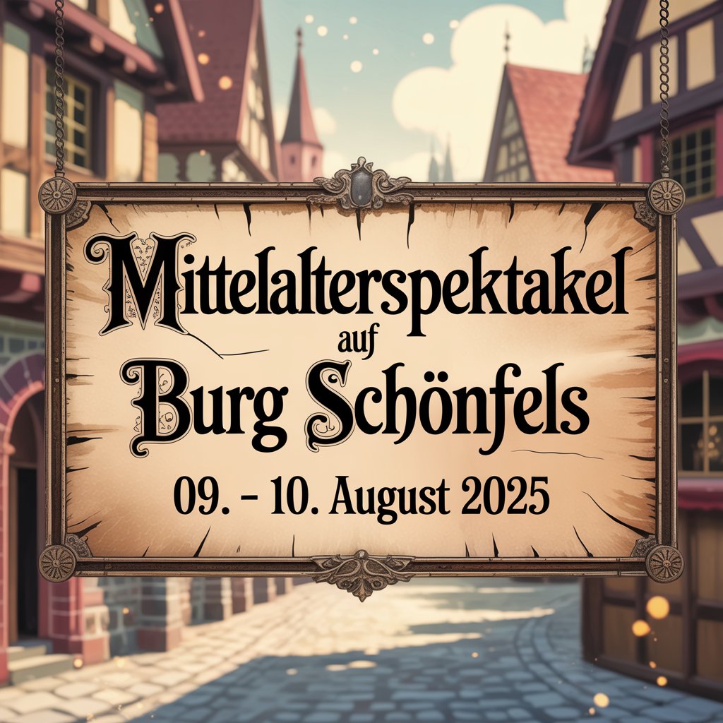 Mittelalterspektakel auf Burg Schönfels 2025
