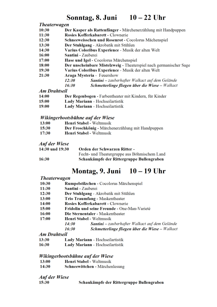 19. Ritterfest BUGA-Volkspark Potsdam 2025