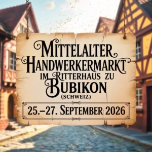Mittelalter-Handwerkermarkt im Ritterhaus zu Bubikon 2026