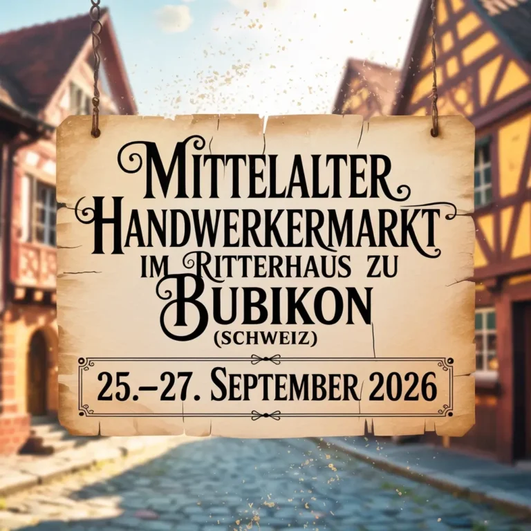Mittelalter-Handwerkermarkt im Ritterhaus zu Bubikon 2026
