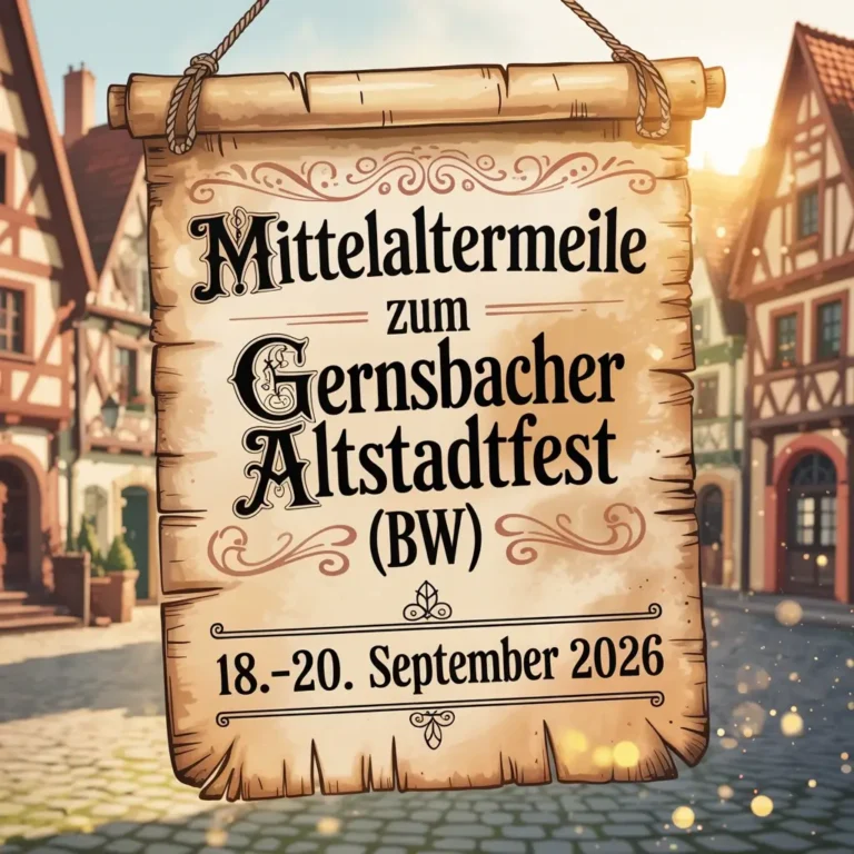 Mittelaltermeile zum Gernsbacher Altstadtfest (BW) 2026