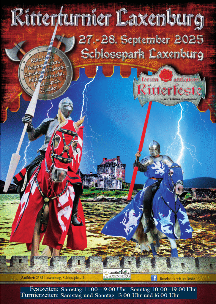 Ritterturnier zu Pferde im Schlosspark Laxenburg 2025