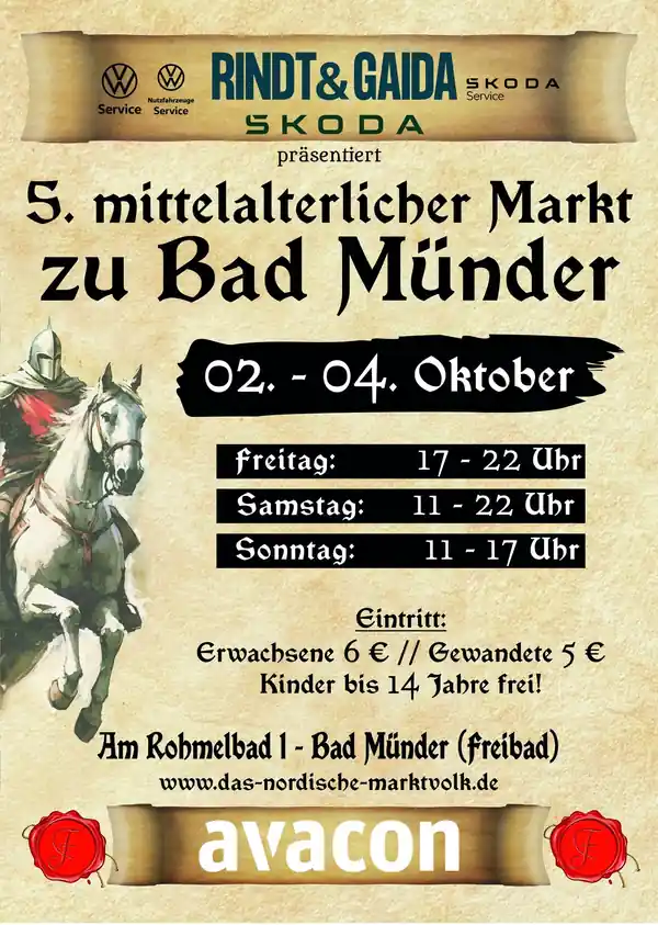 5. Mittelalterlicher Markt zu Bad Münder 2026