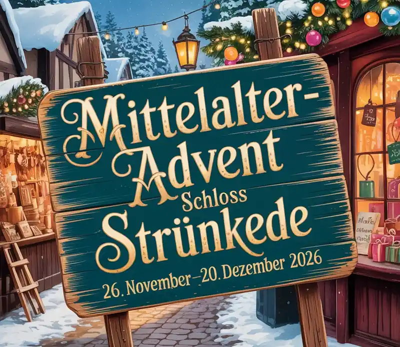 Mittelalter-Advent auf Schloss Strünkede in Herne 2026