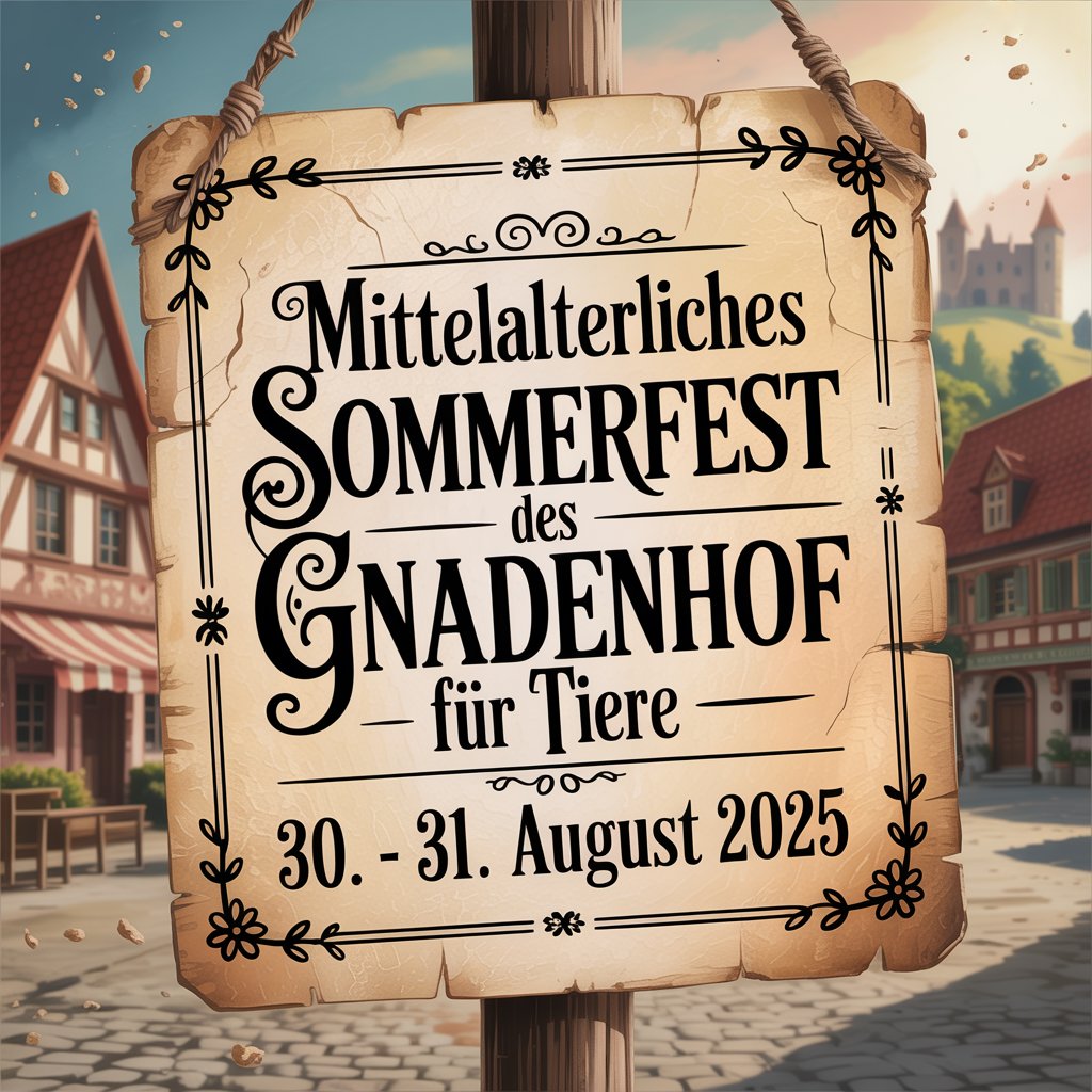 Mittelalterliches Sommerfest des Gnadenhof für Tiere e.V. 2025